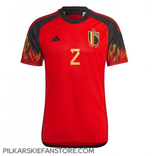 Tanie Strój piłkarski Belgia Toby Alderweireld #2 Koszulka Podstawowej MŚ 2022 Krótkie Rękawy